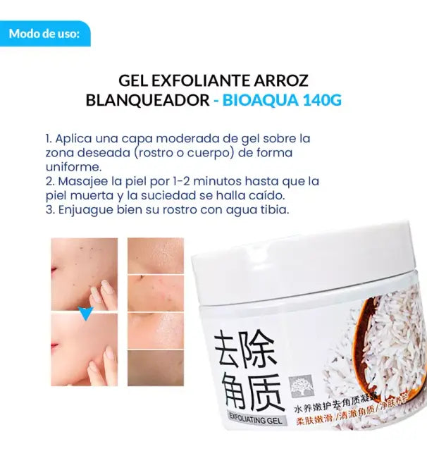 GEL EXFOLIANTE  MAGICO DE ARROZ